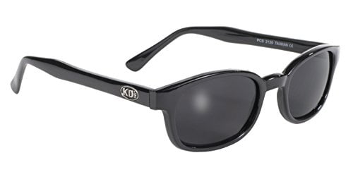 KD's Pacific Coast Original Biker Sunglasses (Black Frame/Clear