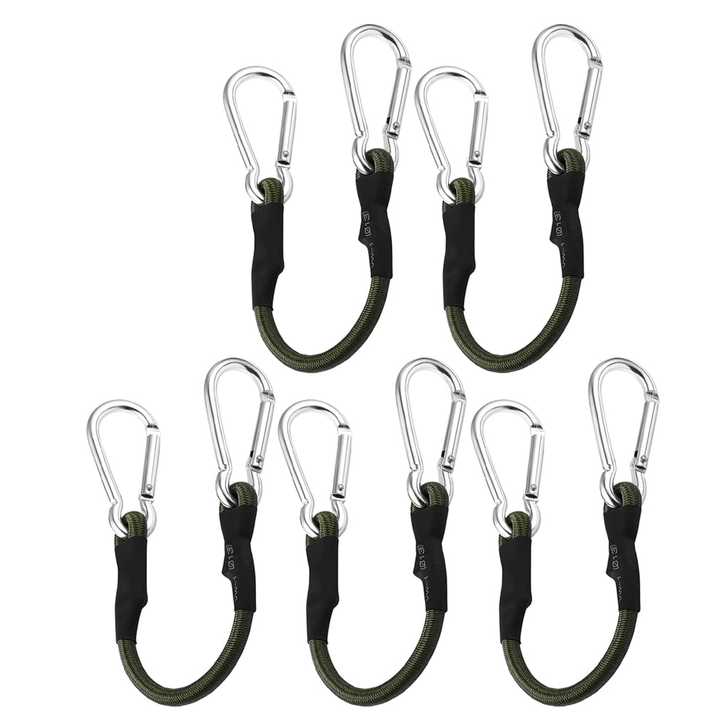YUNLIGHTS Heavy Duty Outdoor Bungee Cords with Hooks, Multi Rubber-Aluminum, for Secure Fastening