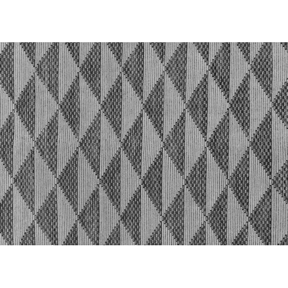 Ahgly Company Indoor Rectangle Abstract Gray Modern Area Rugs, 7' x 9'
