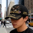 thumbnail image 6 of USA 250th Anniversary Hat, 1776-2026 Patriotic America Baseball Cap, Bald Eagle & Liberty Design, Adjustable Dad Hat for Men & Women, 6 of 7
