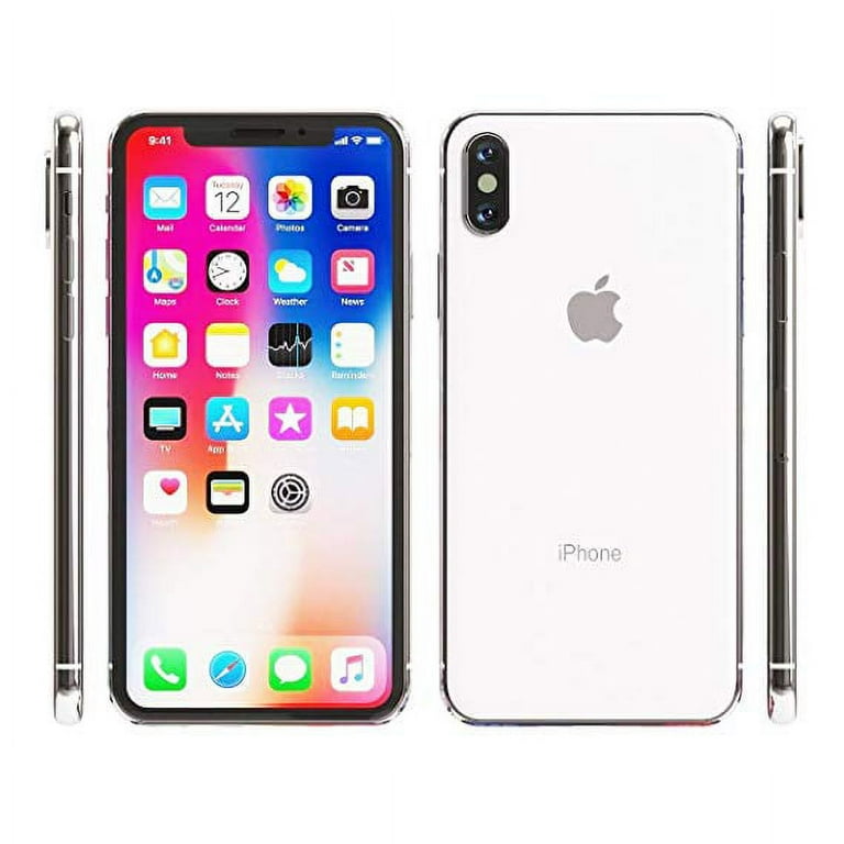 Apple iPhone X, 64GB - Silver (Reacondicionado) : :  Electrónicos