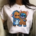 thumbnail image 2 of Disney Stitch and Groot T Shirt for Women Cute Funny Print Instagram Clothes Summer T-shirts Fashion Harajuku Tee Shirt FemmeXXL Gao Jinjia LED, 2 of 2