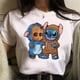 thumbnail image 2 of Disney Stitch and Groot T Shirt for Women Cute Funny Print Instagram Clothes Summer T-shirts Fashion Harajuku Tee Shirt FemmeM Gao Jinjia LED, 2 of 2