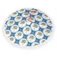 thumbnail image 2 of Christmas Tree Skirt, Lemon tree lemons blue Italian style Christmas Tree Decorations Indoor, Tree Skirts Mat With Tassel Trim for Halloween New Year Holiday Christmas Party Decor 48 Inches, 2 of 7