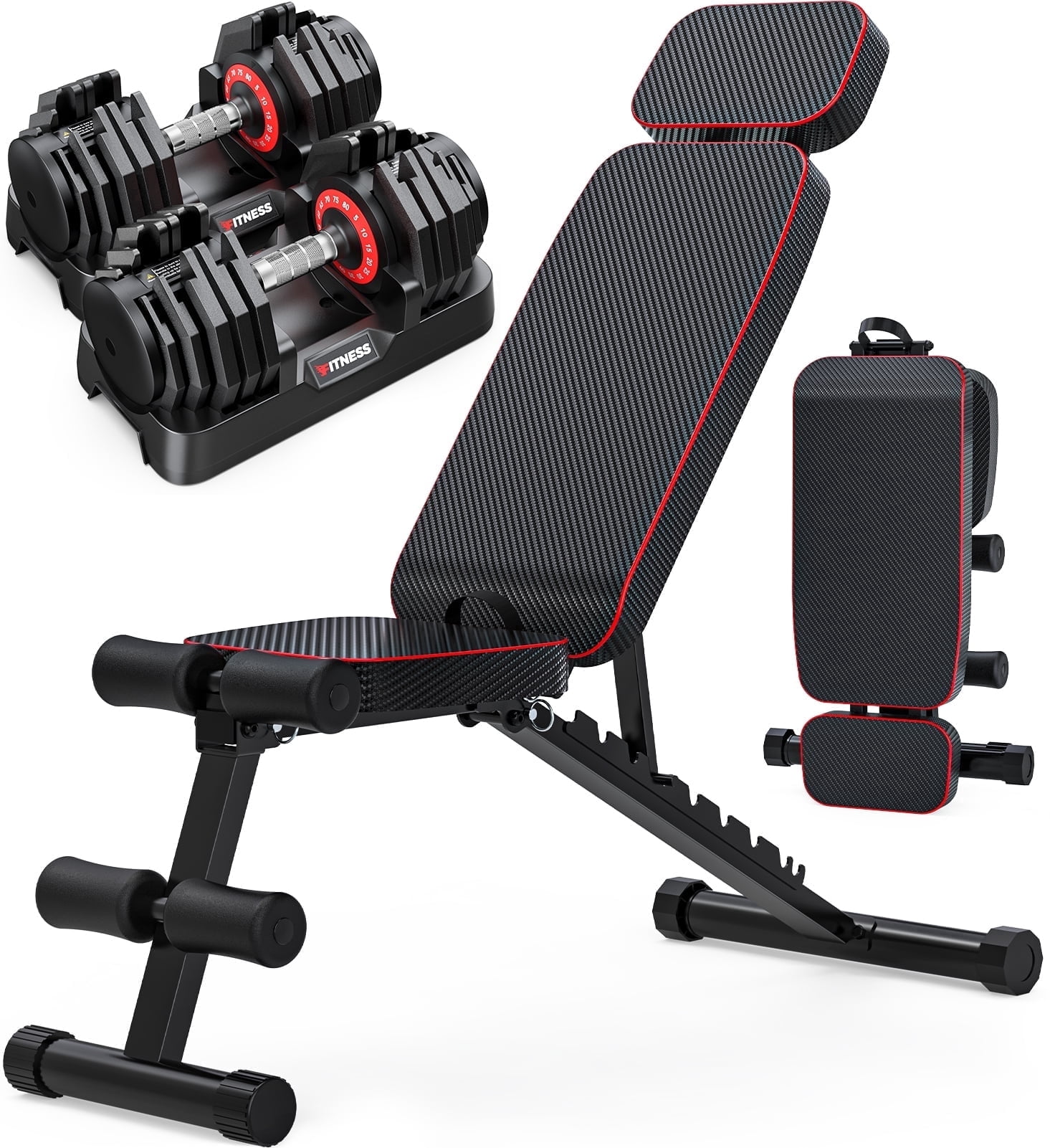 Body-Solid FID46 Adjustable Olympic Gym Bench with Leg Extension