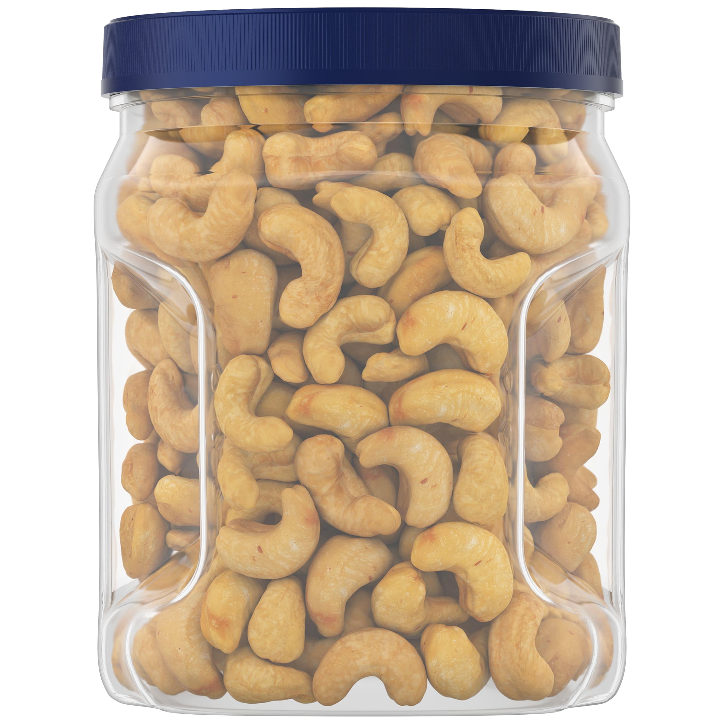 (2 pack) PLANTERS Salted Cashew Halves and Pieces, Party Snacks, Plant-Based Protein, 26 oz Canister