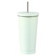 thumbnail image 1 of Bearachild Frasco de vacío de acero inoxidable, paja desmontable antideslizante, 500ml, reutilizable, lavable, para leche, café, agua, taza, suministros Cocina y Comedor Verde Bearachild HA073675-05B, 1 of 6