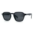 thumbnail image 4 of Gentlemanly Keyhole Bridge Thin Horn Rim Hipster Fashion Sunglasses Slate - Black, 4 of 8