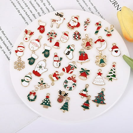 

Buateil 1 Set Christmas Style Pendant Decor Exquisite Stylish Alloy Delicate DIY Pendant for Girls 20Pcs