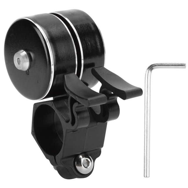 Timbre de bicicleta de doble acción con alarma y señal de seguridad de 120 dB para bicicletas, color negro, para montar en el manillar, accesorios para ciclismo al aire libre