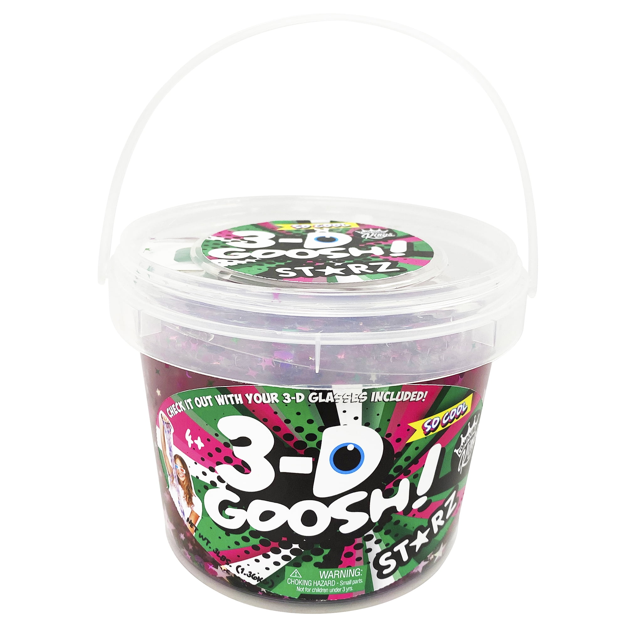 Compound Kings 3-D Goosh Starz 3lb Bucket with Glasses (Pink & Green)