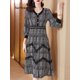 thumbnail image 1 of 2023 Vestidos Fashion Summer Chiffon Lace Elegant Women Printed Floral Midi Dress V-Neck Slim Female Robe Women's Lady DressesXL Gao Jinjia LED, 1 of 2