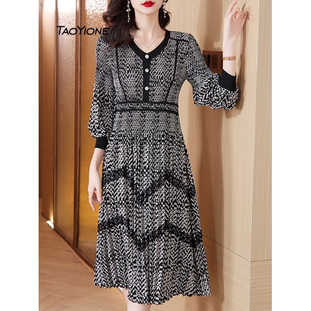 2023 Vestidos Fashion Summer Chiffon Lace Elegant Women Printed Floral Midi Dress V-Neck Slim Female Robe Women's Lady DressesXL Gao Jinjia LED