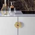 thumbnail image 3 of 2 Pcs Poignée Minimaliste Moderne Poignée de Porte de Garde-Robe Européenne Demi-Lune Armoire Ronde Tiroir Armoires Poignée, 3 of 5