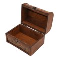 thumbnail image 1 of Wooden Jewelry Box, Retro Design Wide Applications Vintage Wooden Storage Box Sturdy  for Home 6300G 01GK10, 1 of 7