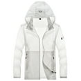 thumbnail image 1 of CVLIFE Mens Quick Dry Jackets Full Zip Sun Protection Shirts Summer Top White 3XL, 1 of 9