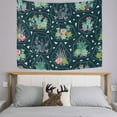 thumbnail image 3 of FREEAMG Tapestry Trendy Tropical Plant Succulents Cactus Triangle Tapestry Wall Hanging Decorative Wall Tapestries Wall Art Wall&nbsp;Blanket&nbsp;Bedding Tapestry for Bedroom Living Room Dorm 60"x51", 3 of 7
