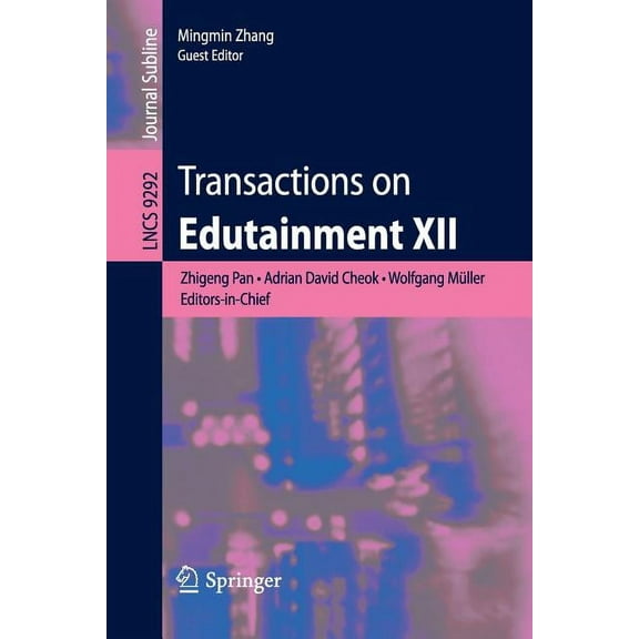 Transactions on Edutainment XII, (Paperback)