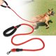 thumbnail image 4 of Correa para perros de nailon reflectante, de color rojo, a prueba de explosiones y con diseño de cuerda redonda para paseos seguros, 4 of 8