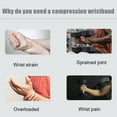 thumbnail image 2 of Balems 1pcs Fitness Padded Wrist Thumb Brace Strap Power Weight Lifting Hand Wrap Support Gym Training Bar Wristband, 2 of 5