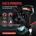 Aiqidi 18HP 2Stroke Outboard Motor, 246CC, Fishing Boat Engine, CDI