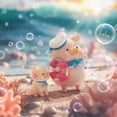 thumbnail image 5 of Figura de anime Kawaii Lulu The Piggy Ocean, cerdito de dibujos animados, muñeca linda, regalos sorpresa, adorno de escritorio, colección, modelo, juguetes, regalos de cumpleaños, 5 of 5