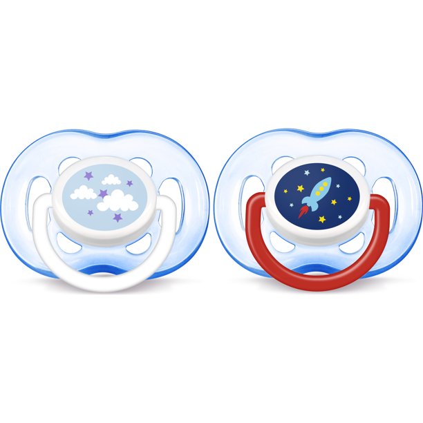 Philips Avent Freeflow Pacifier 18 Months Blue 2 Pack Scf186 27 Walmart Com Walmart Com