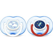 Philips Avent Freeflow Pacifier, 18  months, Blue, 2 pack, SCF186/27