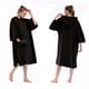 thumbnail image 2 of Poncho de toalla cambiante con capucha para surfear, nadar y bañarse para adultos y hombres Negro, 2 of 9