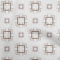 thumbnail image 1 of oneOone Viscose Chiffon Brown Fabric Geometric Craft Projects Decor Fabric Printed By The Yard 42 Inch Wide, 1 of 4