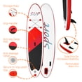 thumbnail image 4 of 127.2 x 32 x 6 inches SUP, Inflatable Stand Up Paddle Board, 6 Inches Thick, Paddle Board 10.6 ft with Accessories & Carry Bag, Adjustable Paddle, Carry Bag, Bottom Fin and Repair Kit, 4 of 7