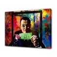 thumbnail image 1 of Póster de lienzo flotante abstracto en negro pastel de Wolf of Wall Street, decoración de dormitorio, paisaje deportivo, decoración de oficina, regalo, estilo marco, 12 x 18 pulgadas (30 x 45 cm), 1 of 8