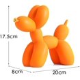 thumbnail image 3 of Adorno artístico y divertido XINYU con forma de perro globo colores vivos boca dorada y naranja, 3 of 6