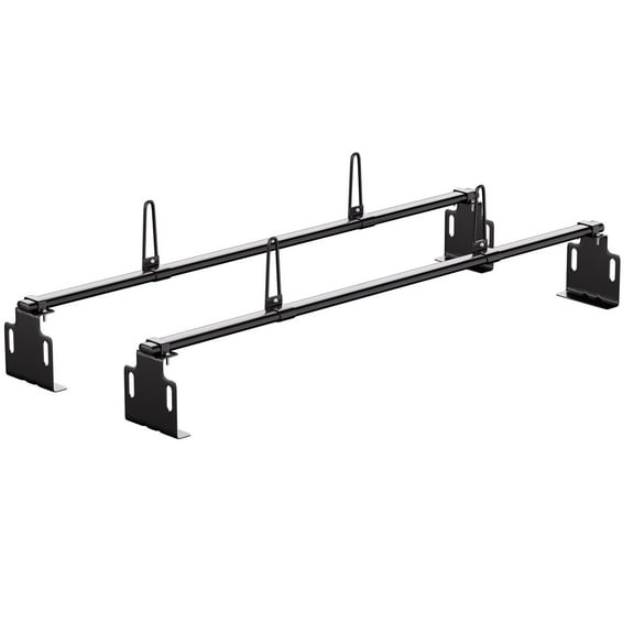 Universal Truck Ladder Rack - Heavy Duty Trailer Roof Rack for Vans & Pickups, 500LBS Capacity