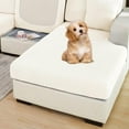 thumbnail image 6 of 2023 New Universal Sofa Cover, Stretch Couch Cushion Slipcovers Replacement, Anti-Slip L Shape Sofa Covers, Chaise Lounge Sofa Slipcover (Weave Ivory White,M Size Back Cover), 6 of 7