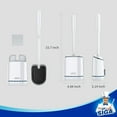 thumbnail image 5 of MR.Siga Toilet Bowl Brush and Holder, Wall Mounted Toilet Brush, White,for Adult, 5 of 8