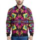 thumbnail image 2 of Chaqueta con cremallera con patrón psicodélico abstracto para hombre, chaqueta holgada informal de manga larga con estampado 3D colorido para otoño, ropa de calle, 2 of 5