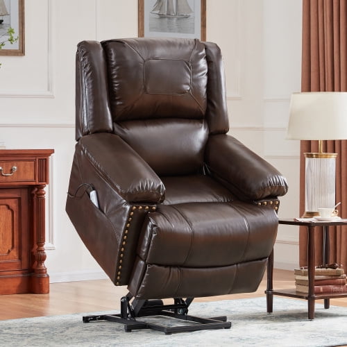 Power Lift Chair Upholstered Massage, Leather Lift Chairs For The Elderly