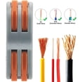 thumbnail image 2 of Terminales de conexión automática, conector rápido de cables, conector de tuerca de palanca, surtido de conductores, conectores de cables compactos (15 piezas), 2 of 5