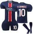 thumbnail image 1 of 2425 New Paris Home Blue Quick-drying Football Sportswear #10 O.DEMBELE Copy Player Name Jersey, 1 of 2
