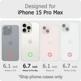 thumbnail image 2 of Estuche magnético diseñado para iPhone 15PROMAX, estuche protector delgado y translúcido a prueba de golpes, 2 of 7