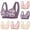 06# Beige, variant on Daisy Bras for Older Women Plus Size Front Closure Wireless Bra Uplift Comfortable No Underwire Bras for Seniors Purple 42