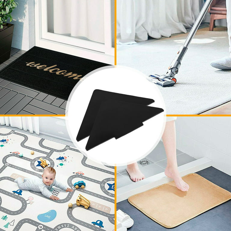 Rug Grippers for Hardwood Floors, Non Slip Reusable Rug Pad, Super Sticky  Fix The Carpet in Place, Washable, Easy to Peel, Leave No Traces, Carpet