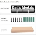 thumbnail image 5 of Dad's Medals Holder Sport Athlete Medals Hanger Display Stand Wall Mount Running Swimming for Home Badge 3 Rung Medalist Runner Soccer Gymnastics Over 60 Medals, 5 of 7