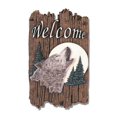 thumbnail image 4 of Porche de Loup Decor Résine Ardoise Signe de Bienvenue Imprimé Wall Art Multicolore, 4 of 4