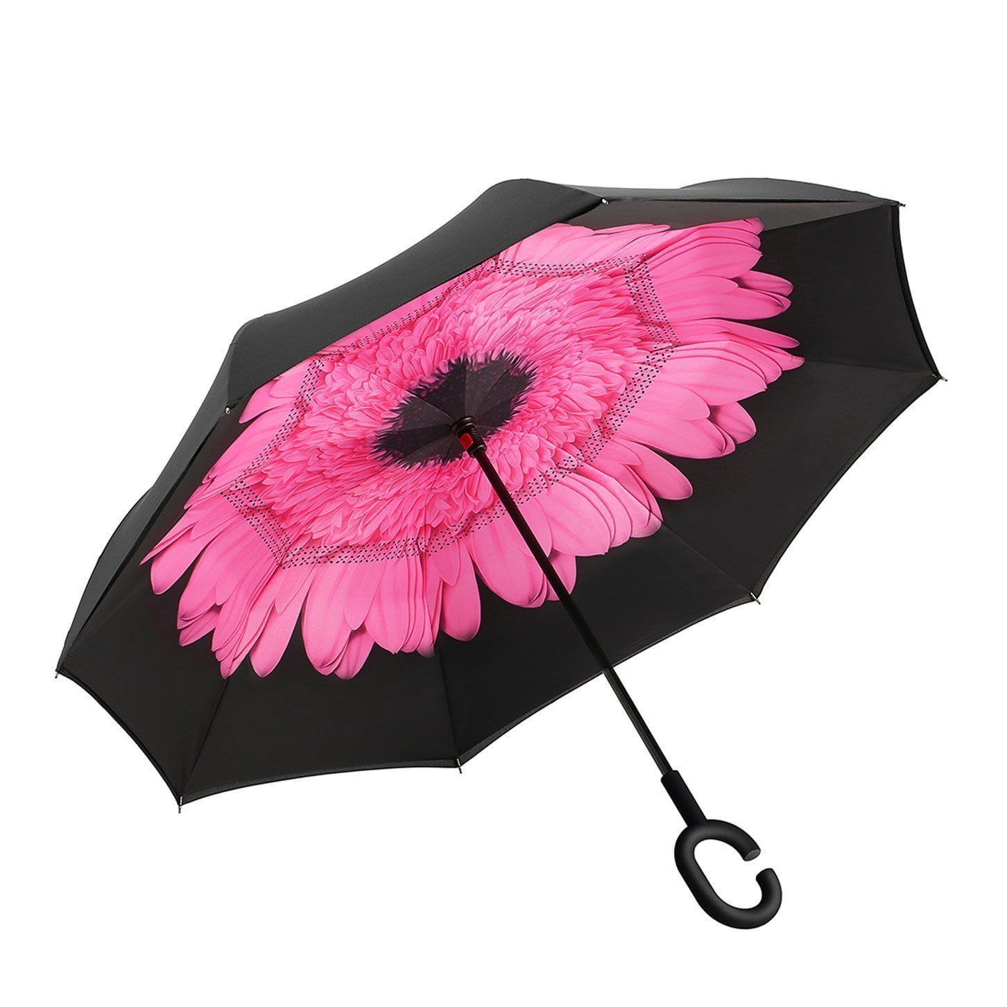 Inverted Umbrella Windproof Reverse Double Layer with C-shaped Hands~USA Seller