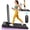 Black-2 Treadmill, variant on Under Desk Treadmill with Incline,Walking Pad,2 in 1 Portable Treadmill with Handle Remote Control LED Display,Walking Jogging Machine for Home Office Use,Pink