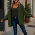 thumbnail image 6 of ZUKMRJPC Women's Casual Cardigan Sweater Oversized Long Sleeve Solid Color Open Front Sweater Fall Loose Warm Comfy Outwear, 6 of 8