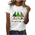 thumbnail image 1 of QIPOPIQ T-Shirts à Manches Courtes pour Femmes à Col Rond T-Shirts de la Saint-Patrick T-Shirt Shamrock T-Shirt Vert T-Shirt T-Shirts de la Saint-Patrick Tee Hauts Imprimés T-Shirts des Fêtes T-Shirts Graphiques Aubaines, 1 of 4