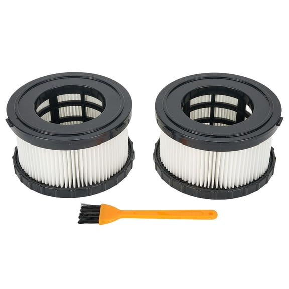 CHENGSI for DEWALT Wet Dry Vacuum Filter Compatible with for DC5151H DC515 DCV517 DCV517B Half-Gallon Models, Efficient Fine Dust Removal, 2-3 Month Replacement (2 Pack with Cleaning Brush)